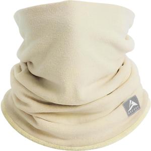 GXCROR Winter Neck Warmer, Reversible Fleece Gaiter Scarf, Windproof Face Mask for Men & Women (Off-white)
