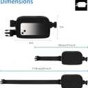 2 x VKIOIP Unisex Fanny Pack Waist Belt Bag with Adjustable Strap,Hands Free Crossbody Fanny Bag with Zipper for Woman and Man,for Hiking,Running,Sports Gifts(Black)