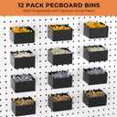 INCLY 278PCS Pegboard Accessories Organizer Kit, Peg Board Hooks Assortment with Bins for Organizing Various Tools, Fit 1/8 or 1/4 inch Pegboard for Hanging Storage, Garage Wall Attachments