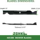 405380 532405380 Lawn Mower Blades for Husqvarna Craftsman 46 Inch Deck Medium Lift Blades Riding Mower Replacement for 594892801 532403107 YTH22V46 CMXGZAM110147 PP21011 2Pack