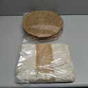 Placemats Set of 8 - Rattan Round Place Mats & 11.8 x 17 Cotton Braided Placemat for Dining Table Setting, Rustic Farmhouse Boho Wedding Decor, Wicker Woven Charger Dinner Plates, 16Pcs