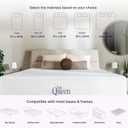 NapQueen 8 Inch Full Size Mattress, Bamboo Charcoal Memory Foam Mattress, Bed in a Box