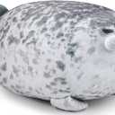 31.5 Inch Chubby Blob Seal Pillow, Large Seal Plush Pillow, Soft and Cute Seal Stuffed Animal Toy for Kids and Adults, Great Gift Idea for Christmas, Birthdays and Anniversaries