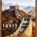 Picrit 14x17 Picture Frame, Photo Frame for Wall Mounting Display, Brown