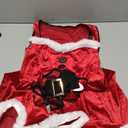 RSLOVE Sexy Christmas Lingerie For Women Santa Babydoll Chemise Red Costume with 4PCS Garters Belt M