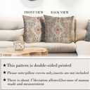 Boho Throw Pillow Covers 24x24 inch Set of 2,Boho Vintage Carpet Pattern Antique Ethnic Decor Double Sided Pattern Cushion Cover Soft Pillow Case Living Sofa Room Bed Square Pillow Cover