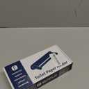 Adhesive Toilet Paper Holder Gold Double Post Pivoting Bathroom Toilet Tissue Holder Roll Holder Stick On No Drilling Stainless Steel and Zinc Alloy