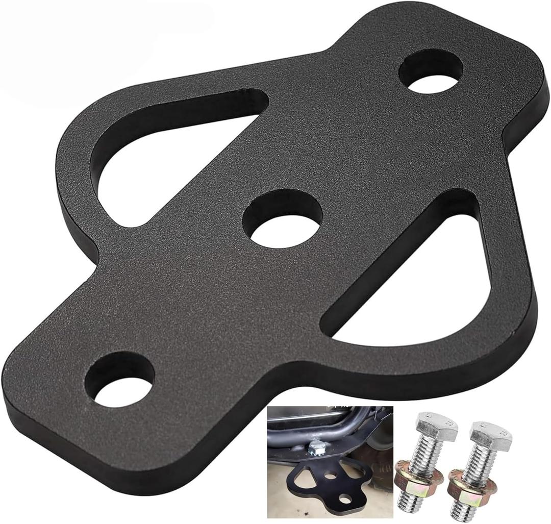 3-Way Trailer Hitch Adapter Steel Hitch Receiver Mount with Bolt for Golf Cart Garden Tractor ATV Lawn Mower Flat Towing Tow Ball Mount(Black)