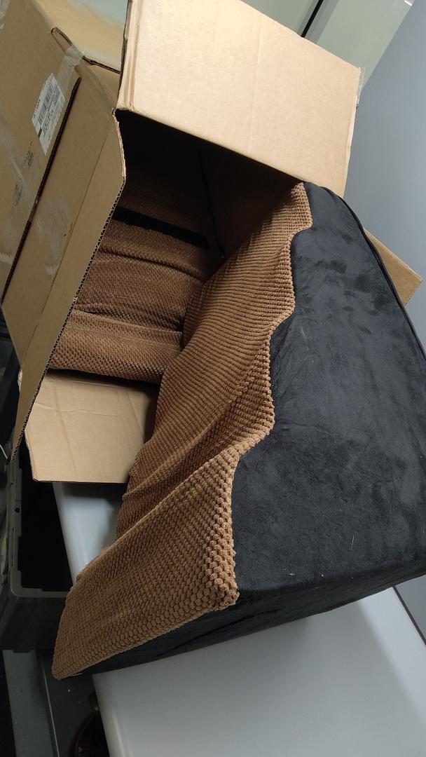 MALOROY Dog Steps for High Beds 3032" H  6Step Dog Stairs for Small Dogs, 33D Foam Pet Steps for High Bed with NonSlip Bottom and Washable Cover, Dogs Ramp for Bed Indoor, Brown