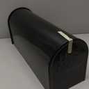 Black Metal Mailbox, Galvanized Steel Outside Mailboxes, Standard Medium Capacity, 20 x 8.7 x 6.7 Inches