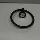 SetSail Towel Holder for Bathroom Wall Matte Black Towel Ring Stainless Steel Hand Towel Holder Heavy Duty Towel Hanger for Bath, Kitchen (1 pack)