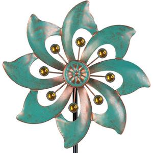 VEWOGARDEN Garden Decor Wind Spinners, Small Waterproof Metal Pinwheels Wind Spinner for Yard and Garden 37 * 10inches (Single Blade)