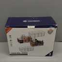 ClearSpace Plastic Pantry Bins with Removable Dividers - Kitchen Storage and Organization (4 Pack)