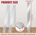 2 Pcs 304 Stainless Steel Strips, Brushed Self Adhesive Strip Metal Trim Strip, Finishing Sheet Metal Strip for Microwave/Oven/Cooktop, 30" Long, 2.5" Wide Gap Filler for Kitchen Decor-Silver