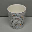 Kitchen Utensil Holder,7.2Extra Large Stable Terrazzo Marble Pattern Ceramic Utensil Crock,Utensil Organizer for Countertop,Kitchen Decor,Utensil Holder for Housewarming,Wedding Gift, Light Blue