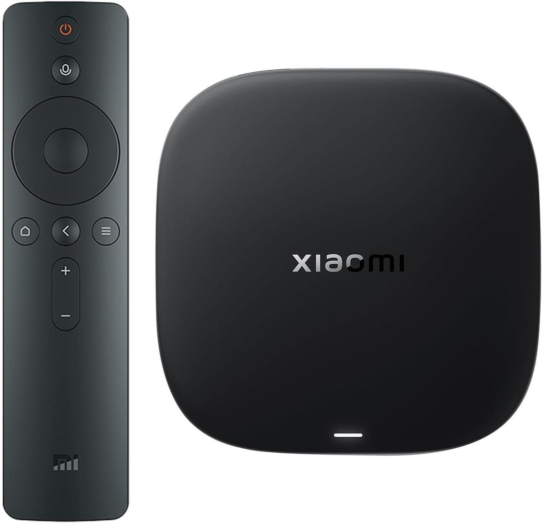 Xiaomi Android TV Box S 3rd Gen, 4K UHD Google TV Box Dolby Vision Atmos & DTS:X, 2GB + 32GB Storage WiFi 6 HDMI 2.1 360 Bluetooth Remote Voice Control for Television Internet Streaming Connection