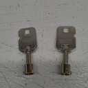 (2) KeyPower ZB7 MX7 Tubular Keys for Greenwald Commercial Washer Door/Service Panel/Coin Washing Machine, Compatible with Whirlpool Maytag SpeedQueen ESD Lock