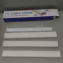 TV Cord Hider - 39in(3xL13in) Cord Covers for Wall Mounted TV Cable Hider Wall Kit | Wire Hiders for TV on Wall, Wire Covers for Cords, Cable Concealer Hide Cords, 1.5" W x 0.75" H, White