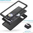 Lanhiem Pixel 7 Pro Case, IP68 Waterproof Dustproof Case with Built-in Screen Protector, Rugged Full Body Shockproof Protective Cover for Google Pixel 7 Pro, Black