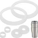 Juntas de repuesto compatibles con Thermos Stainless King de 16 onzas para vaso de viaje, se adapta a vasos de viaje de acero inoxidable King y comparables, sello de silicona para alimentos sin fugas