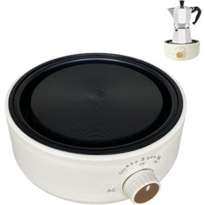 Mini Hot Plate,Small Electric Stove - 500w Hot Plate, low wattage, Single Burner, Perfect Size For Moka Pot, Melting Wax And More, Suitable For Kitchen, RV camping, Outdoor