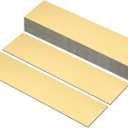 PATIKIL 8"x2" Blank Name Plates, 30 Pack Custom Engraved Name Plate Rectangle Laser Engraving Blanks for Personalized Nameplates Office Door DIY Painting Supplies, Gold, Black