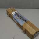 2 Pack Black Curtain Rods for windows 32 to 48 inch, 5/8 inch Splicing Heavy Duty Metal Curtain Rod Set with Brackets