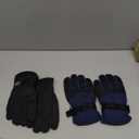 SATINIOR 2 Pairs Kids Waterproof Winter Snow Gloves Ski Gloves for Boy Girl Outdoor Warm Thickening Snowboar (6-10 Years, Dark Gray, Dark Blue)