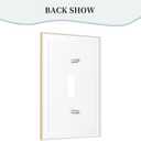 Decorative Art Light Switch Covers,1 Gang Single Duplex Outlet,Wall Plate,Switchplate Electrical Faceplate,Music,(4PACKS)