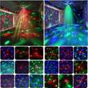 Disco Ball Lights for Parties, Party Dj Lights 3 Magic Ball Sound Activated Strobe Stage Disco Dj Light with Remote Control for Home Karaoke Dance Birthday Wedding Club Party Decoration