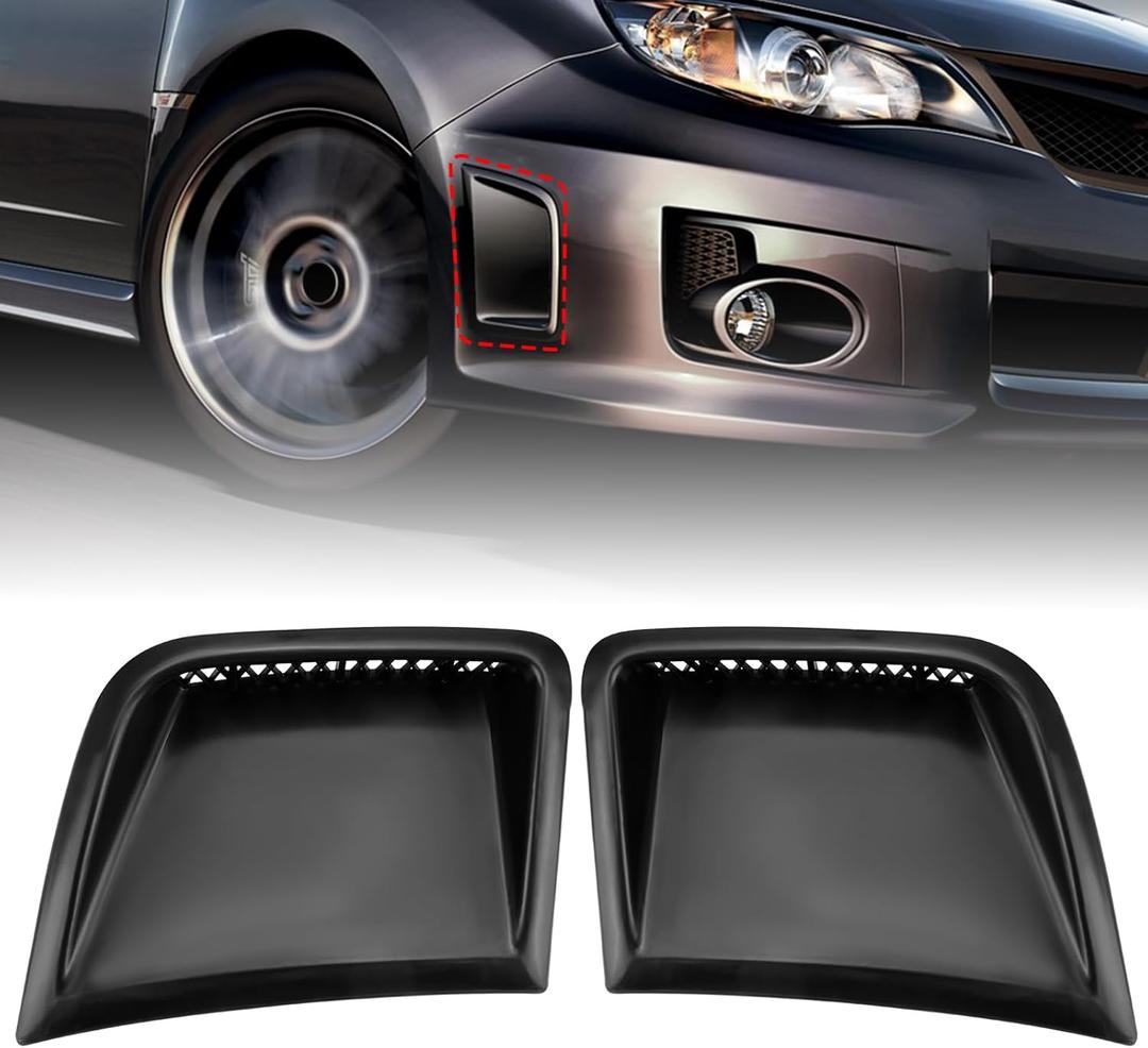 Left + Right Pair Bumper Bezel Corner Cover Compatible with Subaru Impreza WRX STi 2008 2009 2010 2011 2012 2013 2014 57739FG010 57739FG020