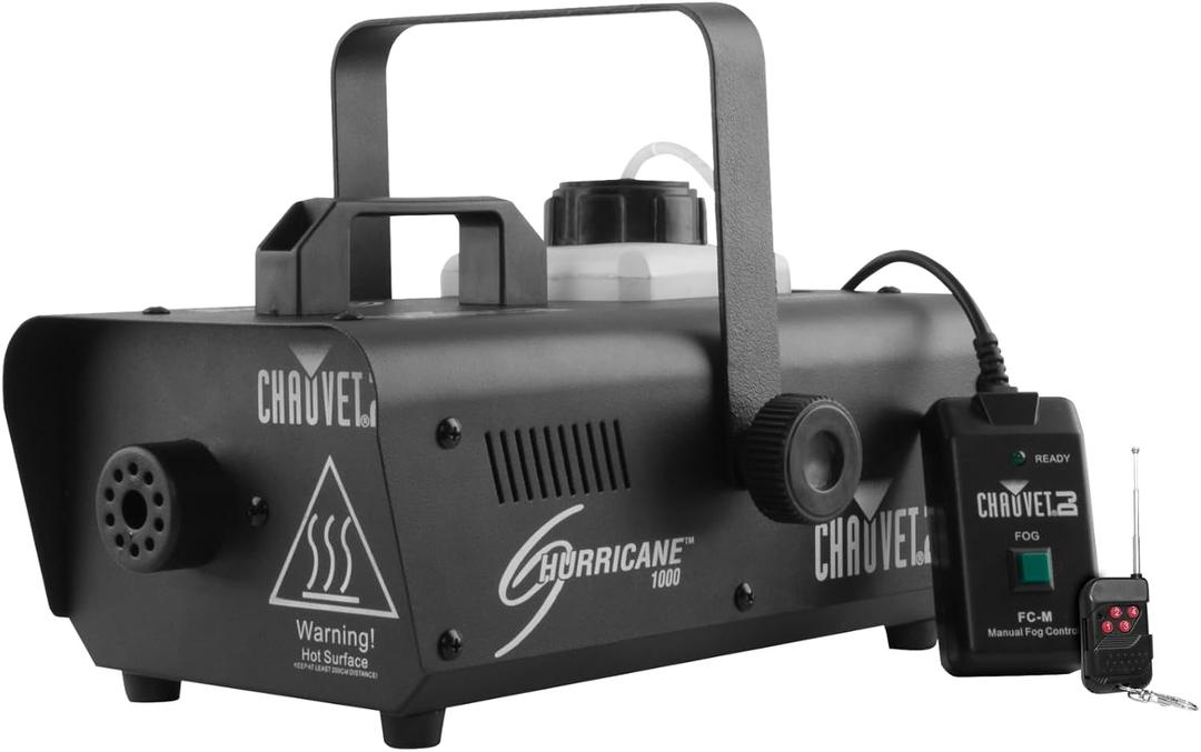 CHAUVET DJ Hurricane 1000 Compact Fog Machine with wireless Remote