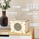 Science Kits for Kids Age 8-12 12-14, STEM Kits for Kids Age 8-10, STEM Toys Build Your Own FM Radio Kit, DIY Electronic Snap Circuits Projects Gifts for Teen Girls Boys 9 11 13 15 16+ (Classic Wood)