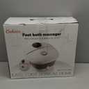 Collapsible Foot Spa Bath with Heat, Foot Massager with Two Side Supports, Leakage Protector, Temperature Control, Bubbles, Red Light, Timer, Feet Spa Tub, Feet Soaker, Gifts (Black)