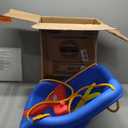 Little Tikes Snug 'n Secure Blue Swing with Adjustable Straps, 2-in-1 for Baby and Toddlers Ages 9 Months - 4 Years