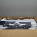 GENIMO 10 ' x 20 ' Outdoor Rug Waterproof for Patio Decor, Foldable Reversible Plastic Straw Area Rugs Mat for Camper, Outside Carpet for Rv, Deck, Porch, Picnic, Beach, Balcony, Blue & White