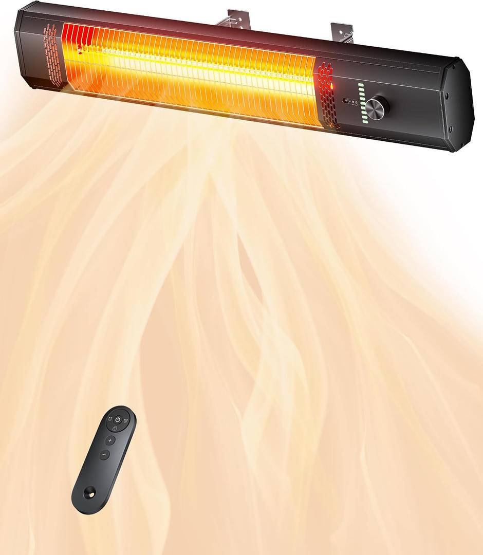 Patio Heater, 9 Heat Setting, 9-Hour Timer, Portable A - 5