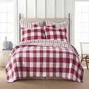 Flannel Checkered Quilt Size:

King Quilt + 2 Standard Shams