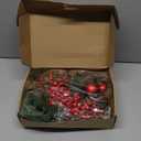 Christmas Swag for Front Door 49" Artificial Door Swag Xmas Decorative with Red Berries Xmas Balls Christmas Swags for Stair Fireplace Mantle Mailbox Window Holiday Decor