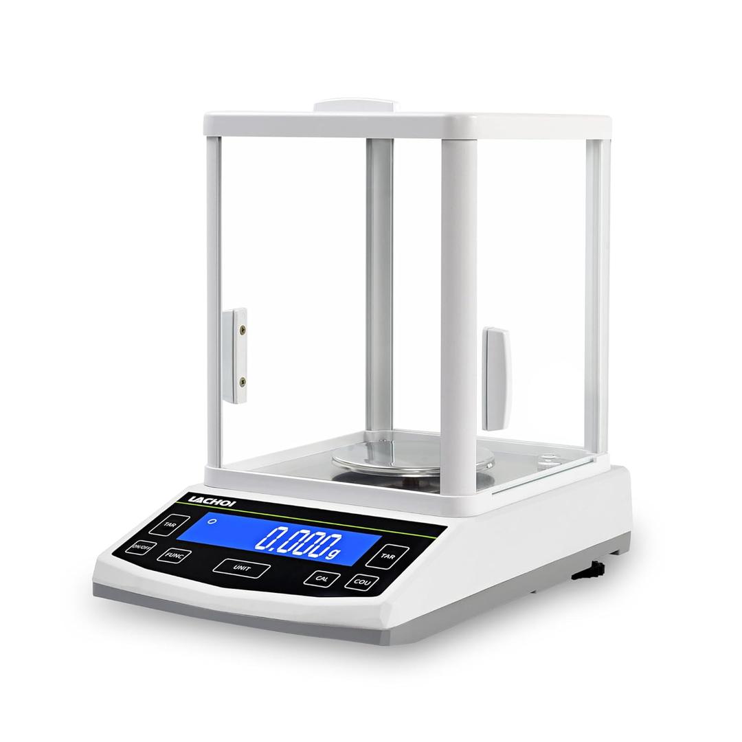 Analytical Balance 500g*0.001g Lab Scale 0.001g Accuracy (500g,1mg) with Windshield with RS232 Interface High-sensitivity sensor High Precision Laboratory Scale Laboratory Balance