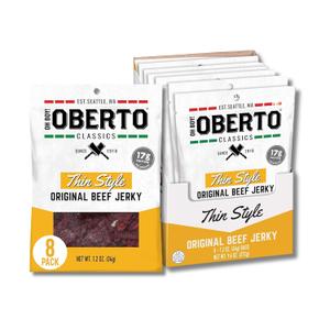 Oh Boy! Oberto Classics Thin Style Original Beef Jerky, 1.2 Ounce (Pack of 8)