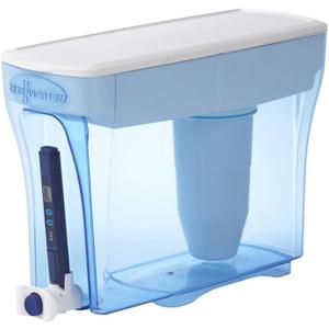 ZeroWater 23-Cup Dispenser Ready-Pour 5-Stage Water Filter with 0 TDS Water Filter IAPMO Certified to Reduce Lead, Chromium, and PFOA/PFOS
