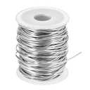 QWORK 12 Gauge Aluminum Wire 100 Feet, 2mm Bendable Sculpting Wire for Crafts & Jewelry Making