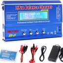 B6 Lipo Battery Balance Charger 80W 6A Discharger for NiMH/NiCd (1-15S) LiPo/Li-ion/Life Battery (1-6S) RC Hobby Batteries Balance Charger with AC Power Supply