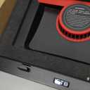 llano V12 Gaming Laptop Cooling Pad, RGB Laptop Cooler, Laptop Cooling Fan Stand with 5.5 Inch Powerful Turbofan, for 15.6-19in Laptop, Adjustable Speed, Dustproof, 3-Port USB Hub, Black (RGB)