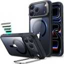 ESR for iPhone 17 Pro Max Case with Stash Stand, Camera Control Cover Compatible with MagSafe, Military-Grade Drop Protection Magnetic Phone Case, Scratch-Resistant Back Cover, Clear Black