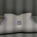 Cervical Pillow for Neck Pain Relief, Ergonomic Contour Orthopedic Pillow for Sleeping Shoulder Pain & Support, Cozy Memory Foam Neck Pillow with Pillowcase for Side Back Stomach Sleeper(White)