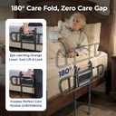 C5 Pro Bed Rails for Elderly Adults Safety - Foldable Bed Assist Rail with Adjustable Height, Bed Cane with Non-Slip Wider Handrail