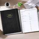 3 x 2026 Planner - Planner 2026, JAN 2026 - DEC 2026, 9" x 11", 2026 Weekly Monthly Planner, Elastic Closure, Tabs, Spiral Bound, Black (8" x 10")