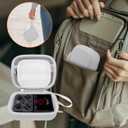 BliFulde Carrying Case for RG353V/ RG353VS Handheld Game Console, Custom-Insert Handheld Emulator Retro Game Holder Organizer, Portable Game Player Storage Bag (Case Only) (White)